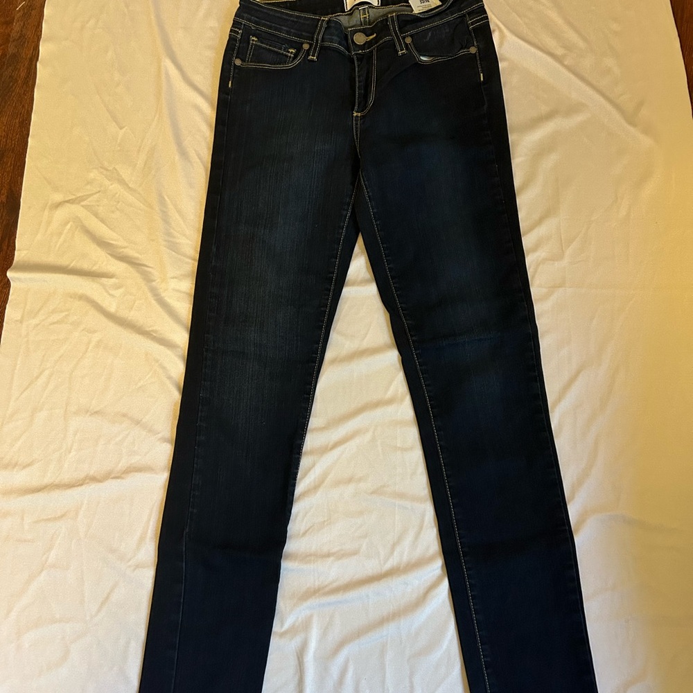 PAIGE Dark Blue Women's Skinny Jeans